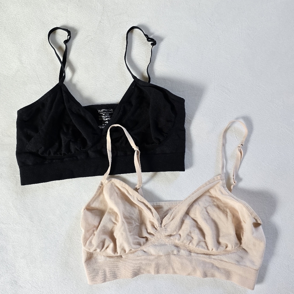 Yummie by Heather Thomson▪️Black and Nude Bralette Bundle